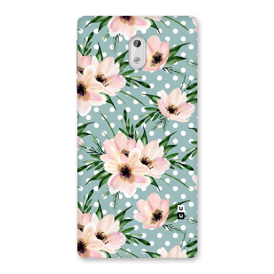 Polka Art Floral Back Case for Nokia 3