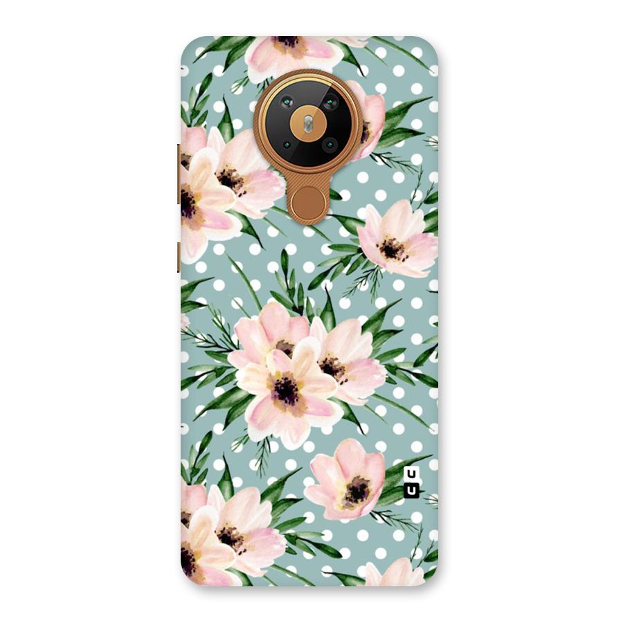 Polka Art Floral Back Case for Nokia 5.3