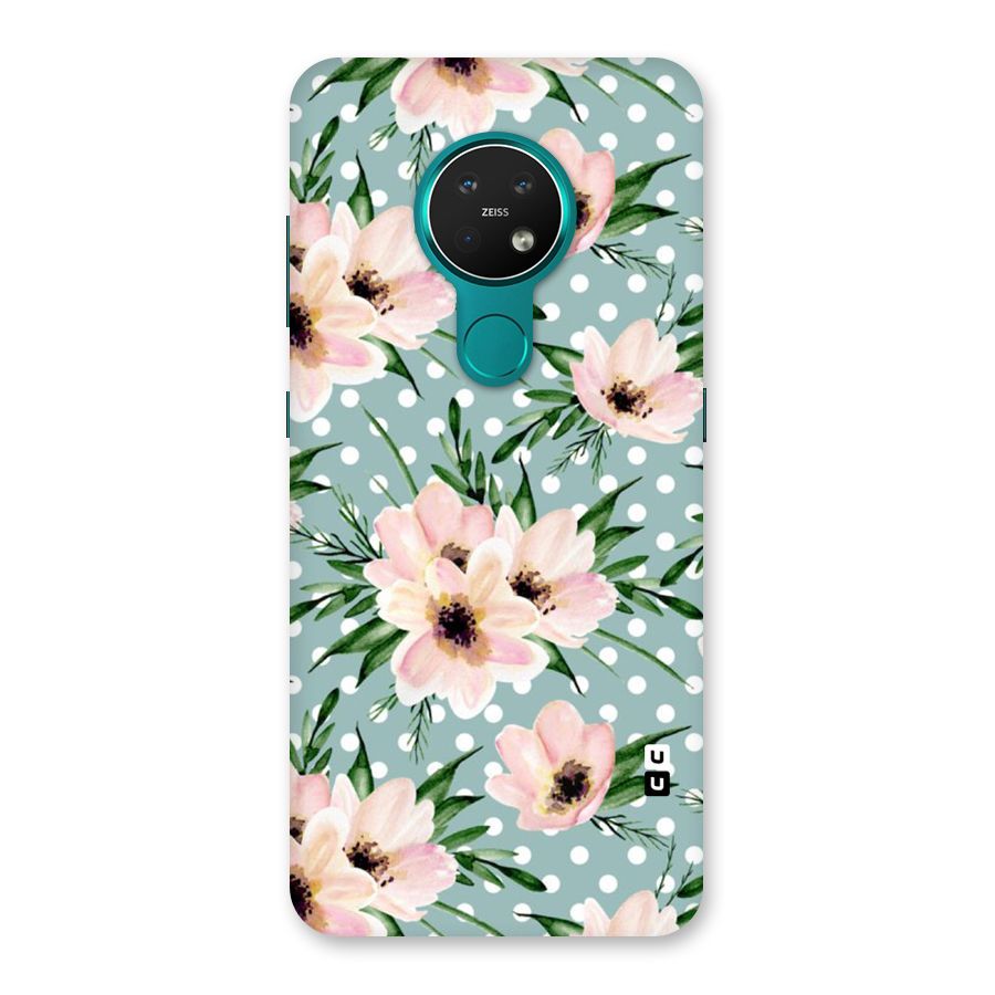 Polka Art Floral Back Case for Nokia 7.2
