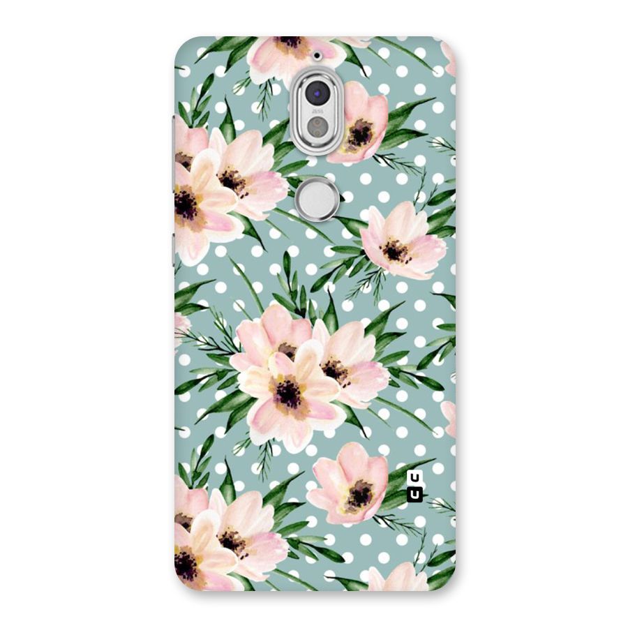 Polka Art Floral Back Case for Nokia 7
