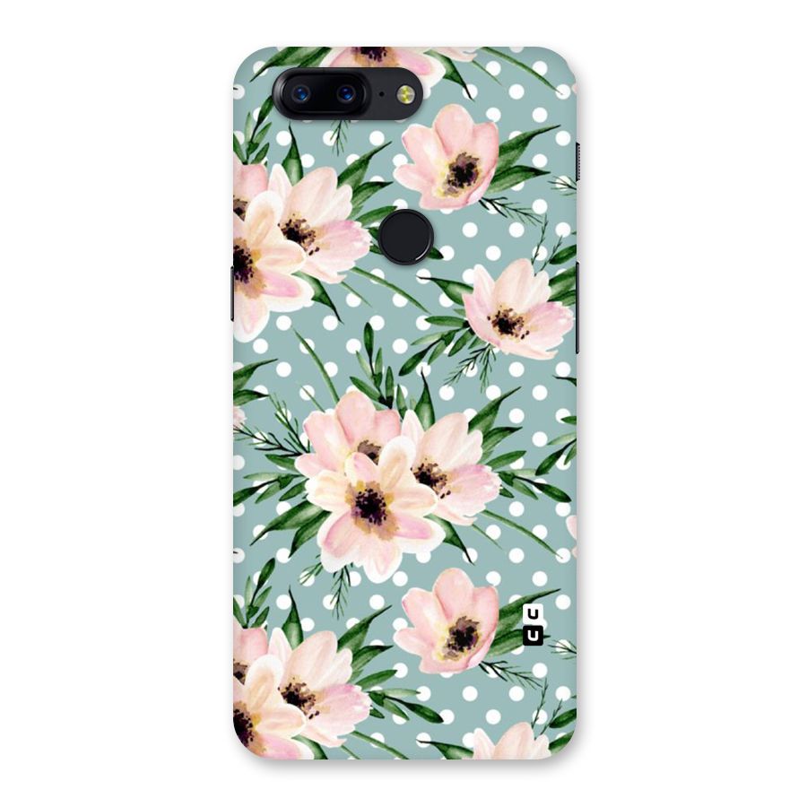 Polka Art Floral Back Case for OnePlus 5T