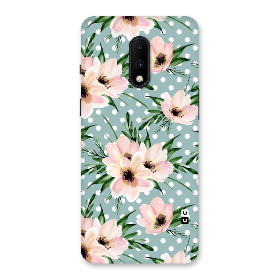 Polka Art Floral Back Case for OnePlus 7