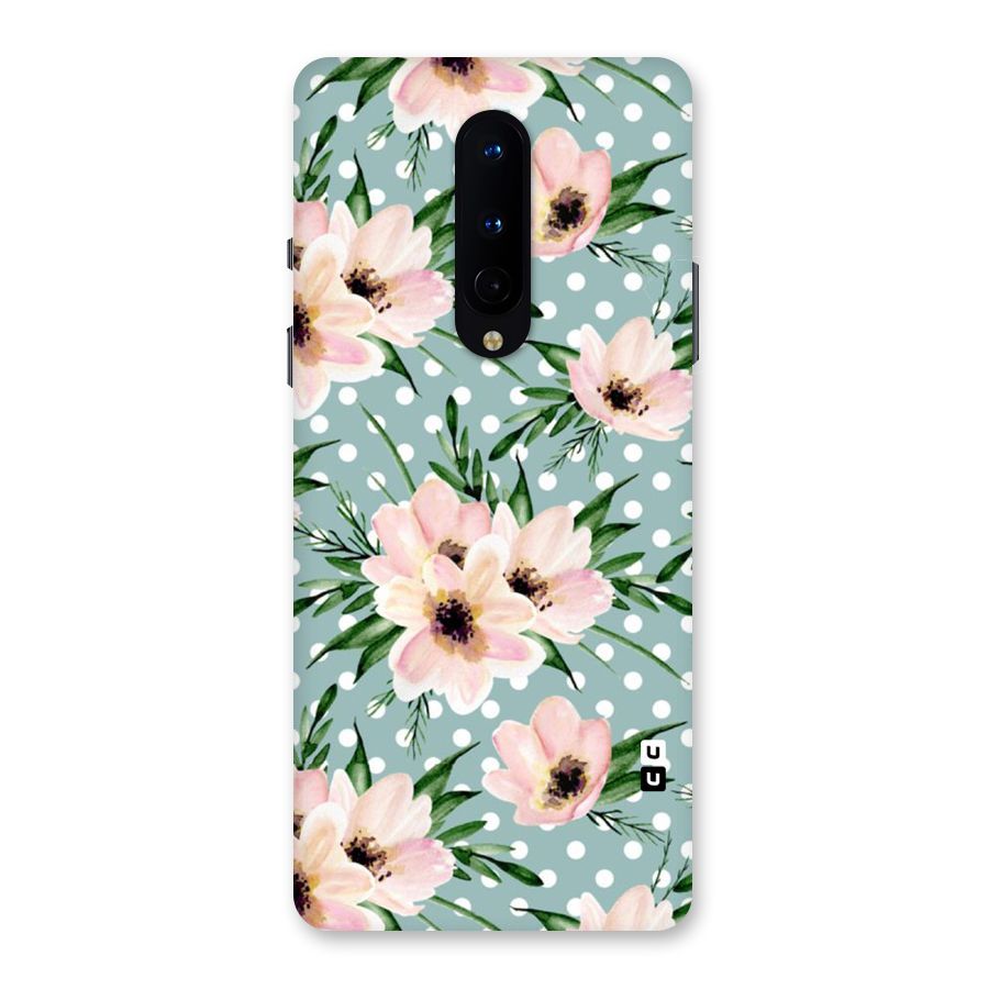 Polka Art Floral Back Case for OnePlus 8