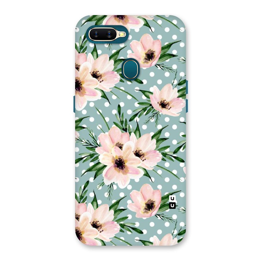Polka Art Floral Back Case for Oppo A11k