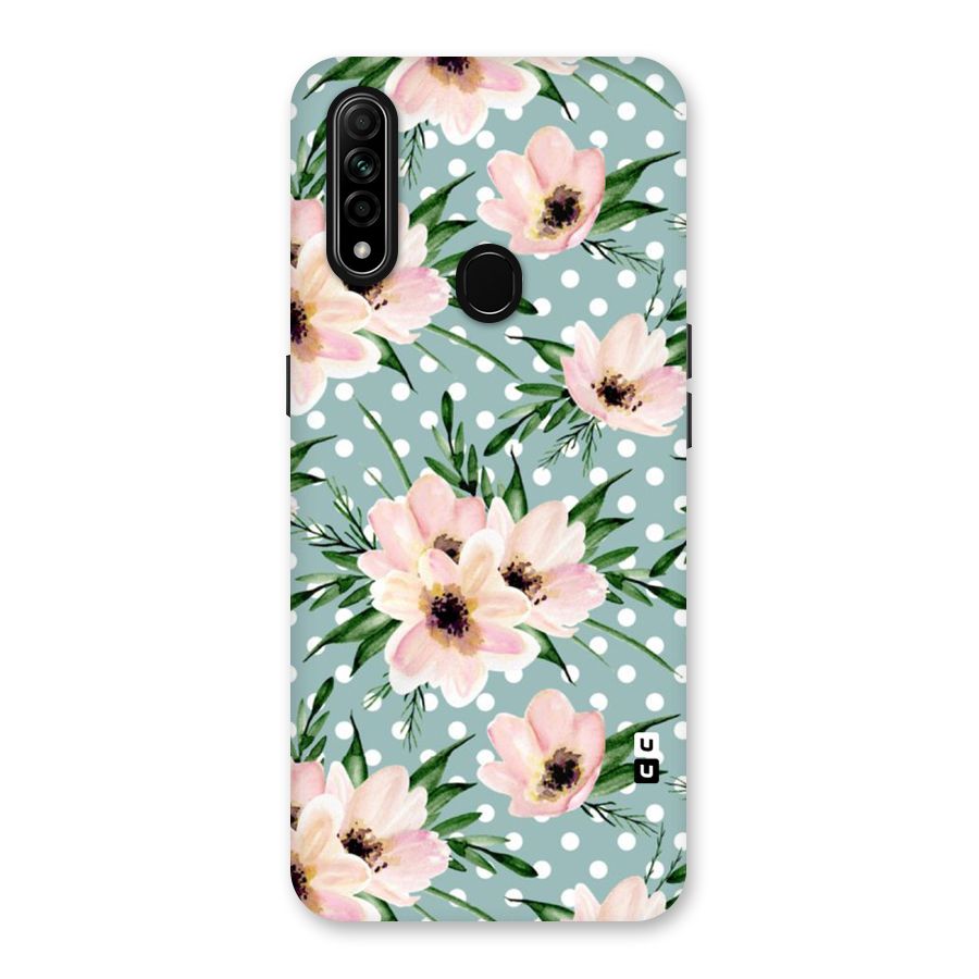 Polka Art Floral Back Case for Oppo A31