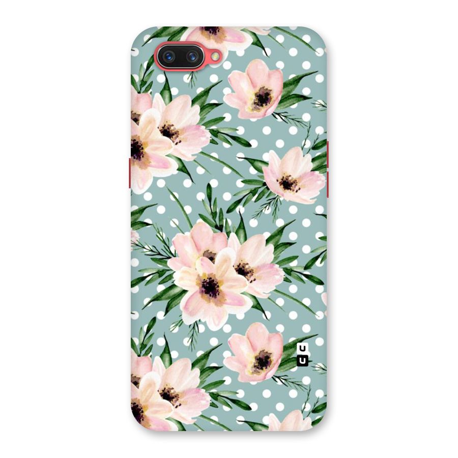 Polka Art Floral Back Case for Oppo A3s