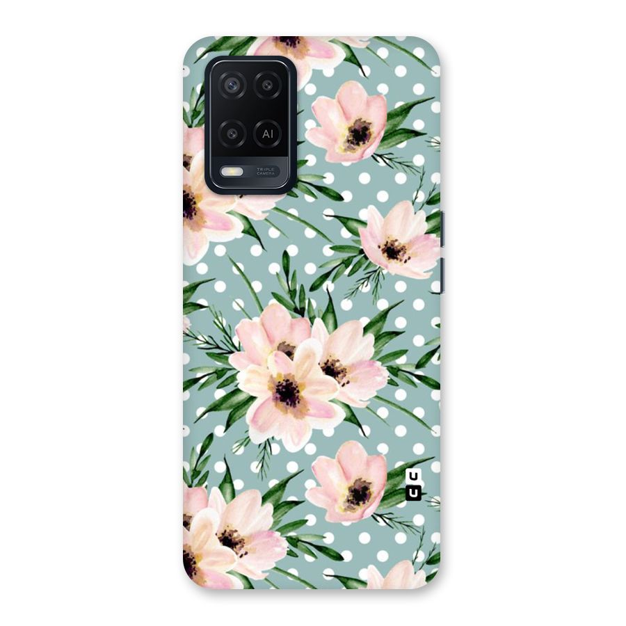 Polka Art Floral Back Case for Oppo A54