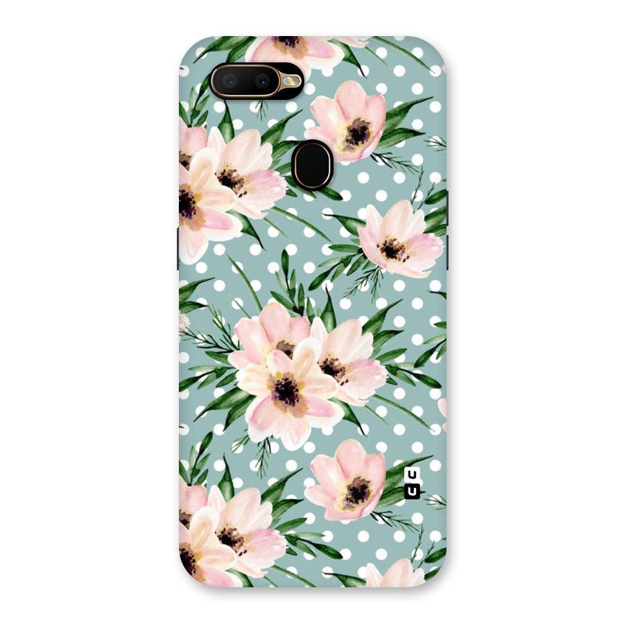 Polka Art Floral Back Case for Oppo A5s