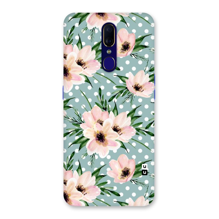 Polka Art Floral Back Case for Oppo A9