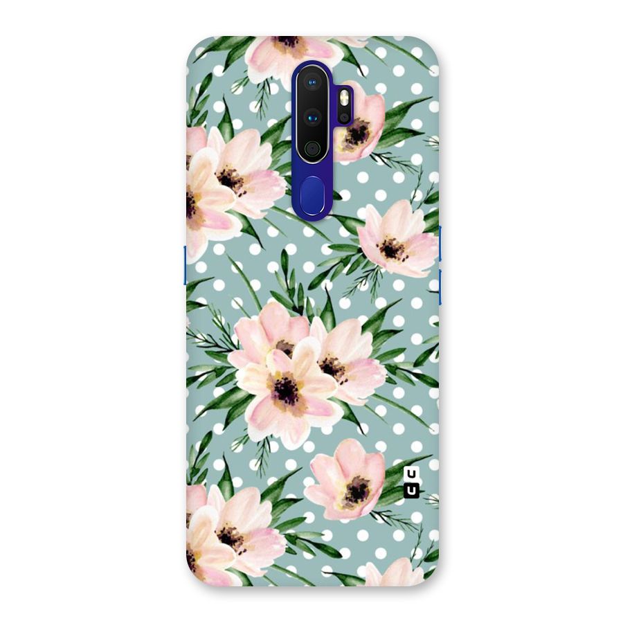 Polka Art Floral Back Case for Oppo A9 (2020)