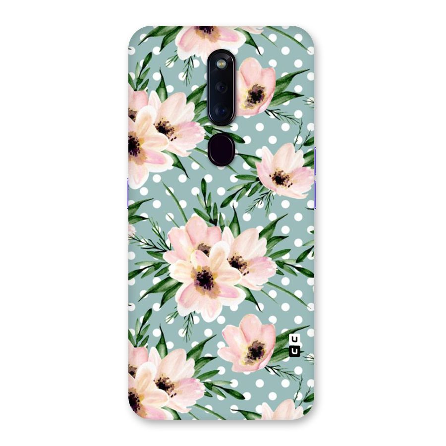 Polka Art Floral Back Case for Oppo F11 Pro
