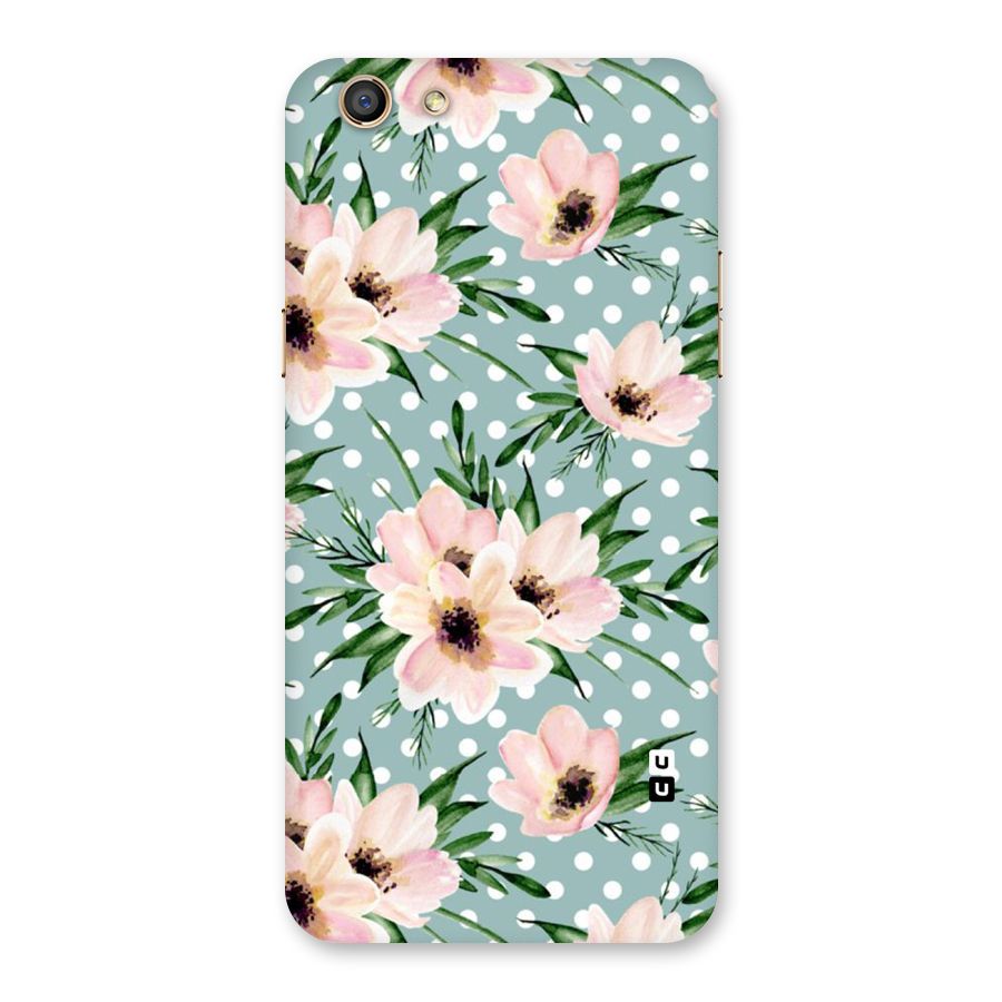 Polka Art Floral Back Case for Oppo F3