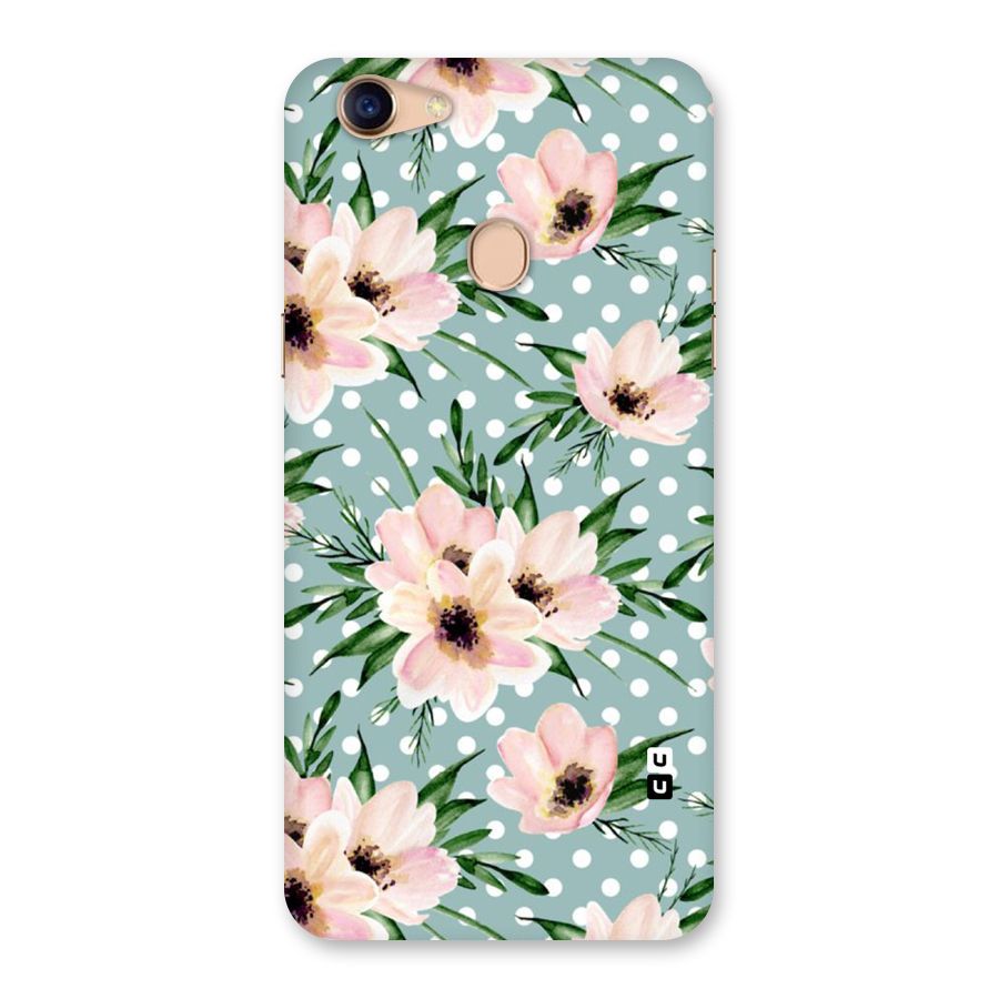 Polka Art Floral Back Case for Oppo F5