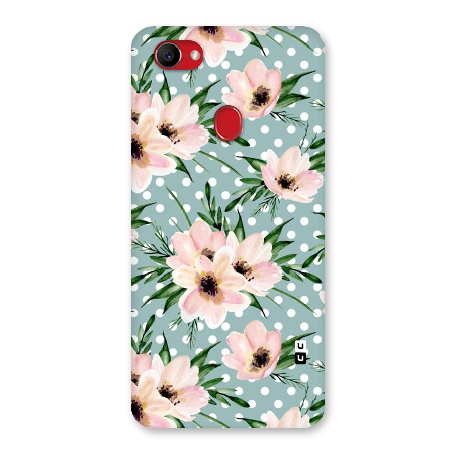 Polka Art Floral Back Case for Oppo F7