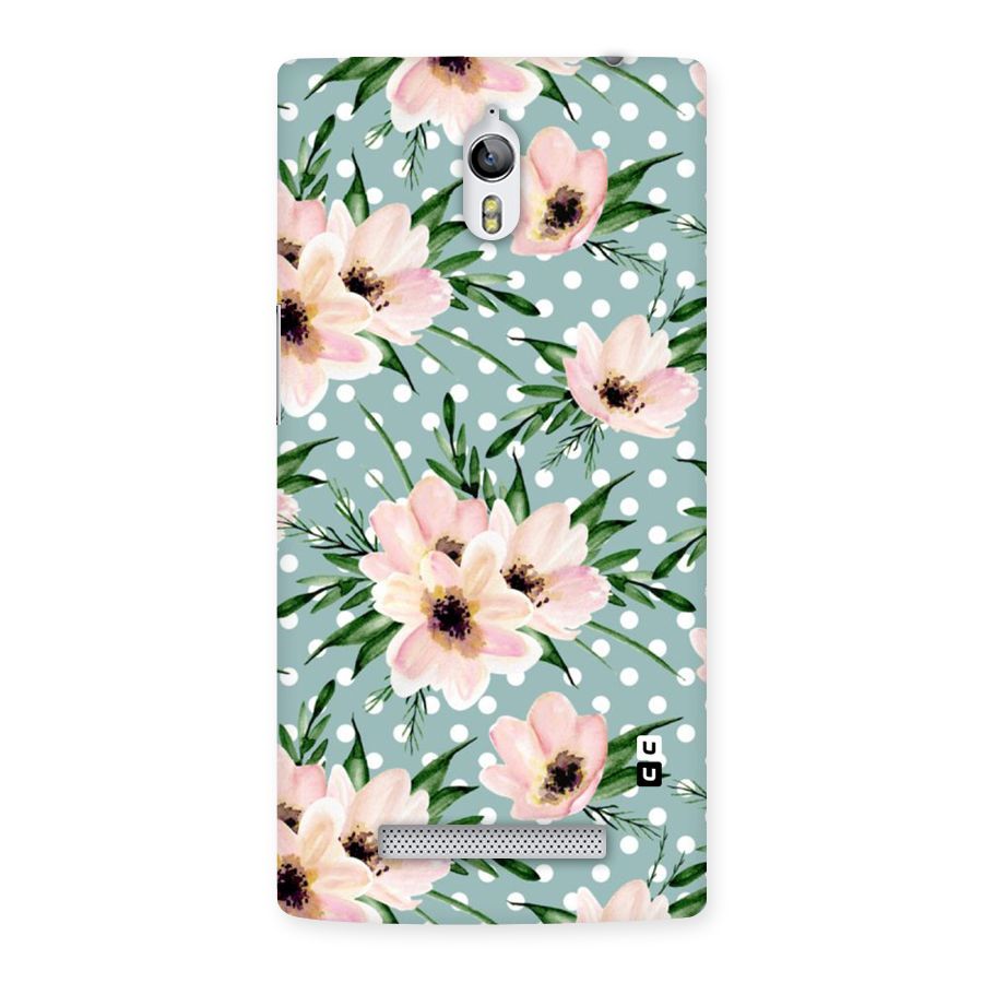 Polka Art Floral Back Case for Oppo Find 7