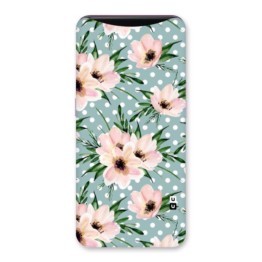 Polka Art Floral Back Case for Oppo Find X