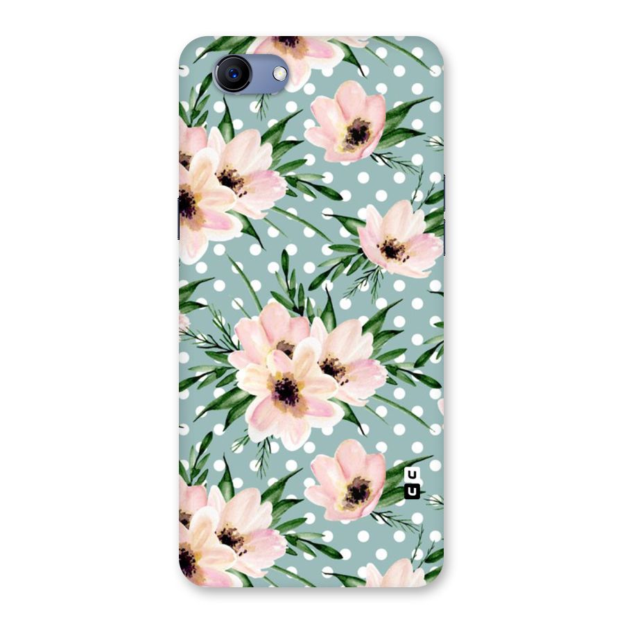 Polka Art Floral Back Case for Oppo Realme 1