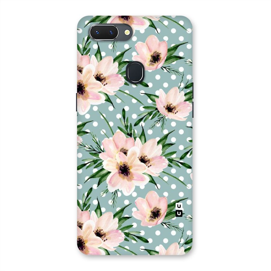 Polka Art Floral Back Case for Oppo Realme 2