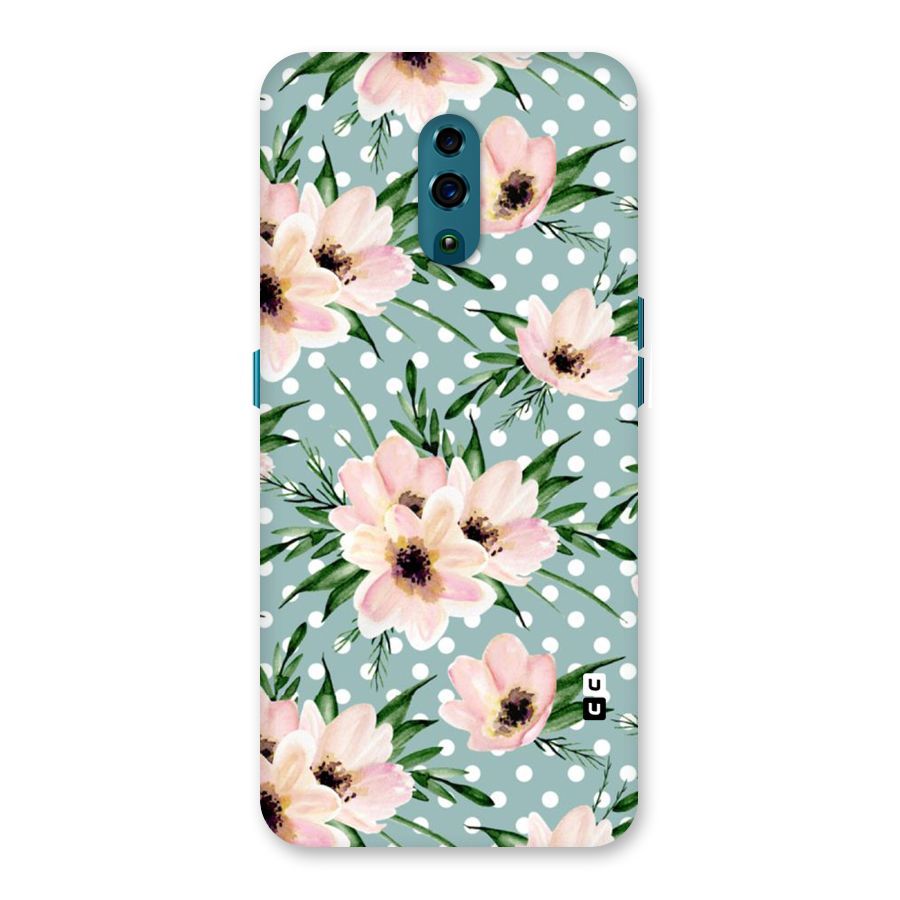 Polka Art Floral Back Case for Oppo Reno