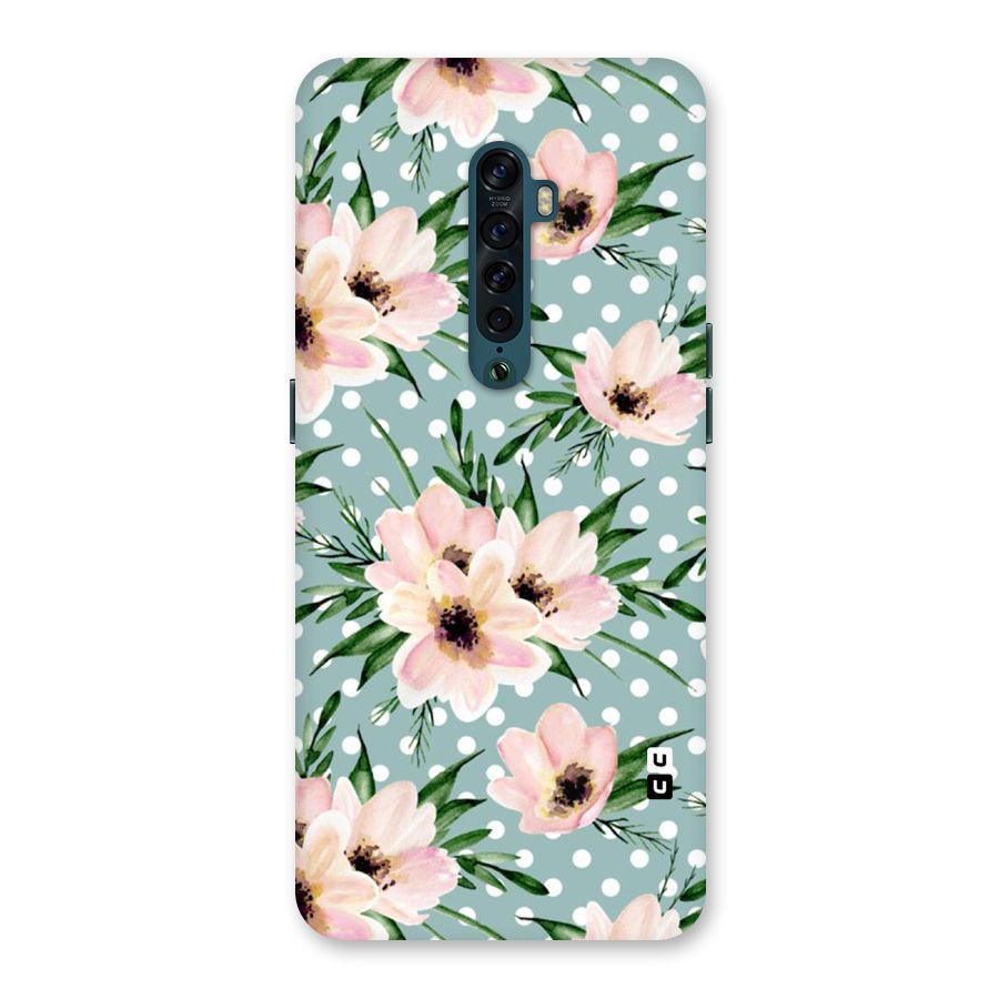Polka Art Floral Back Case for Oppo Reno2