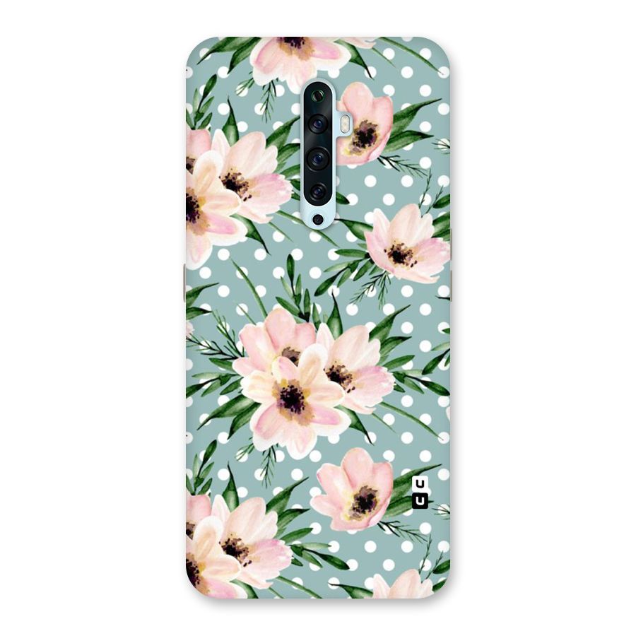 Polka Art Floral Back Case for Oppo Reno2 F