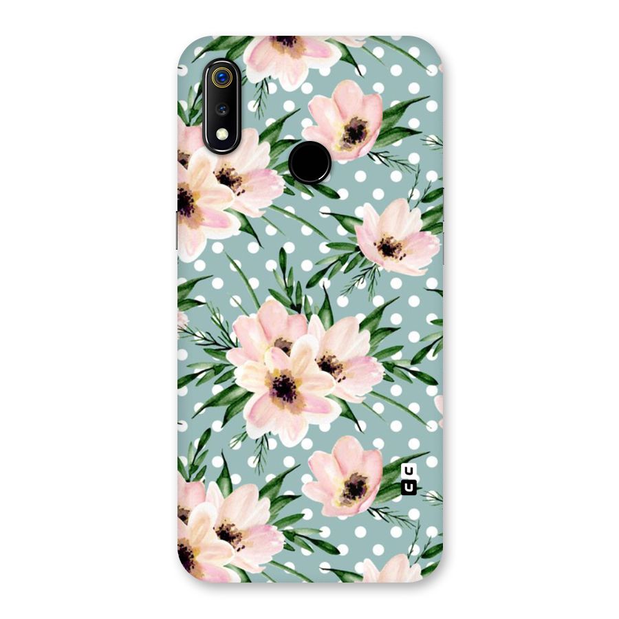 Polka Art Floral Back Case for Realme 3