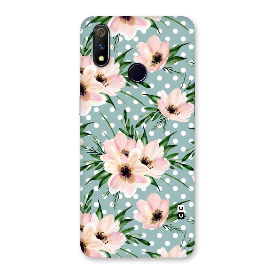 Polka Art Floral Back Case for Realme 3 Pro