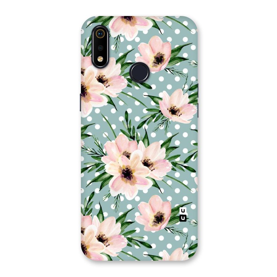 Polka Art Floral Back Case for Realme 3i