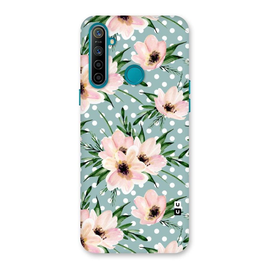 Polka Art Floral Back Case for Realme 5i
