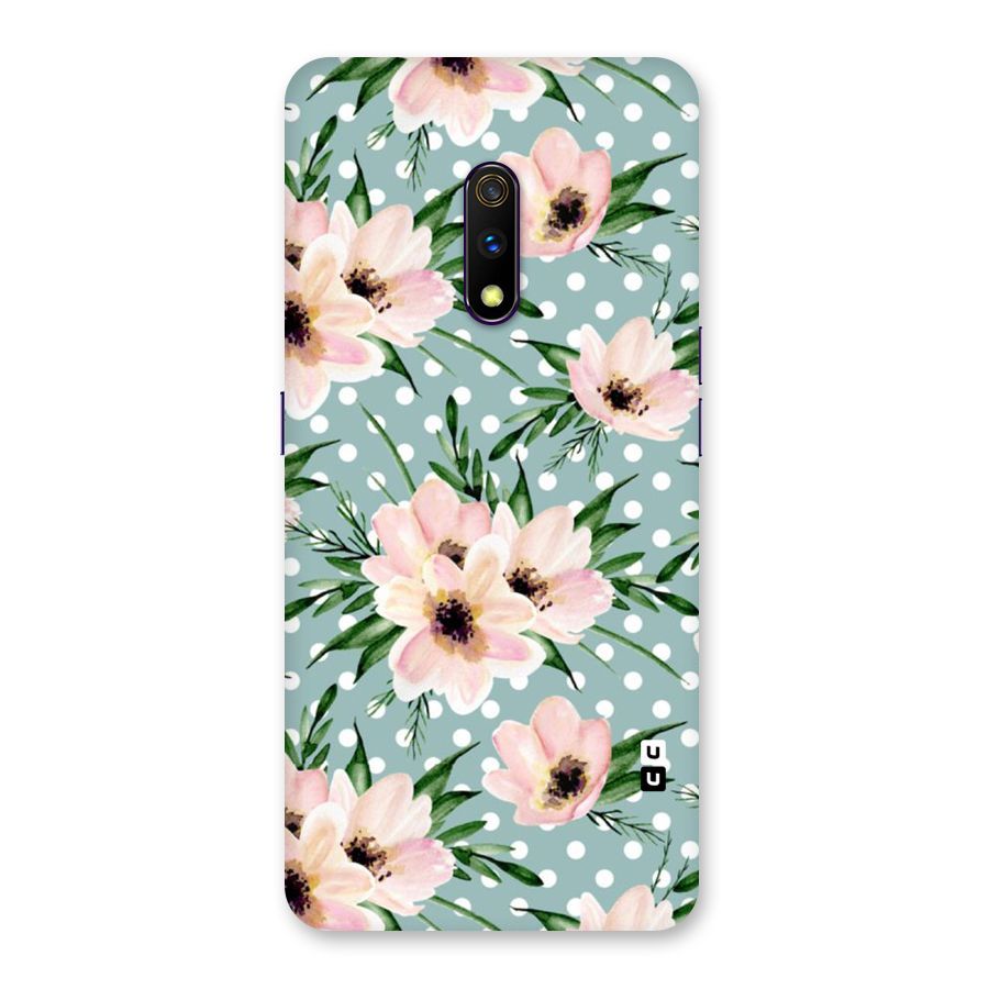 Polka Art Floral Back Case for Realme X