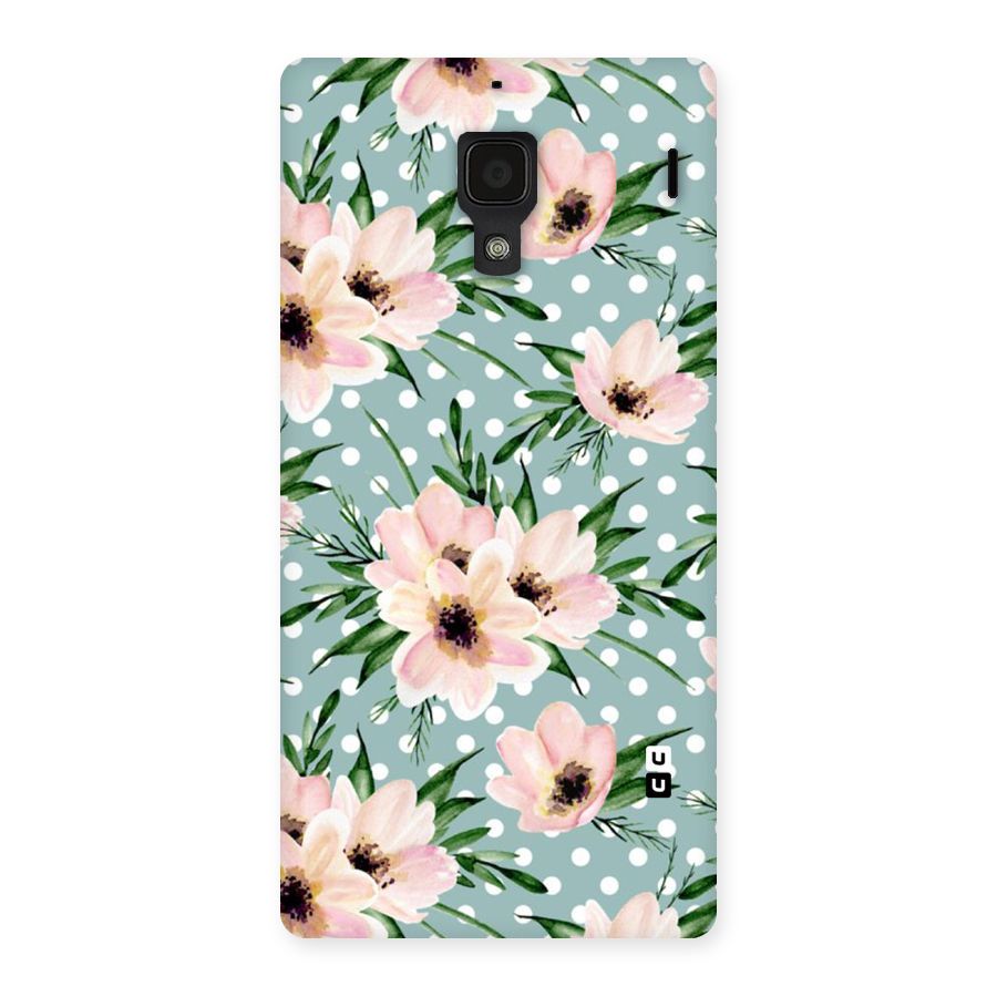 Polka Art Floral Back Case for Redmi 1S