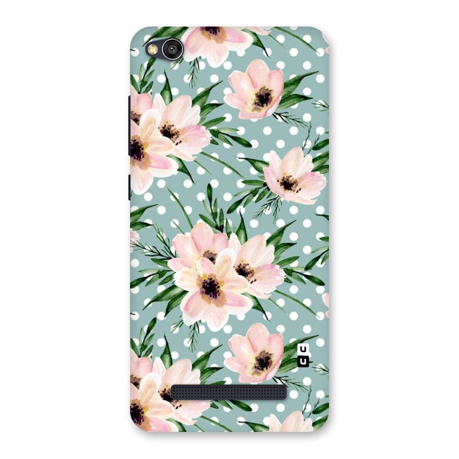 Polka Art Floral Back Case for Redmi 4A
