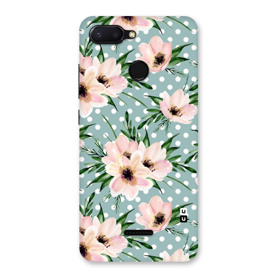 Polka Art Floral Back Case for Redmi 6