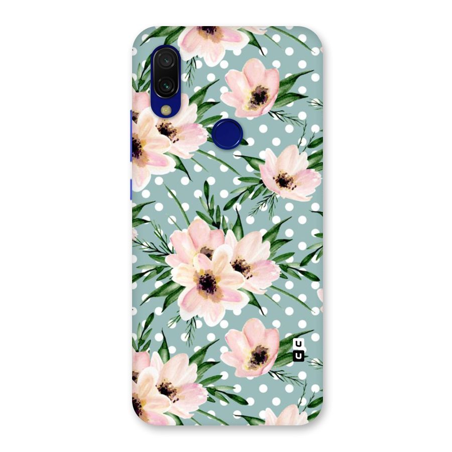 Polka Art Floral Back Case for Redmi 7