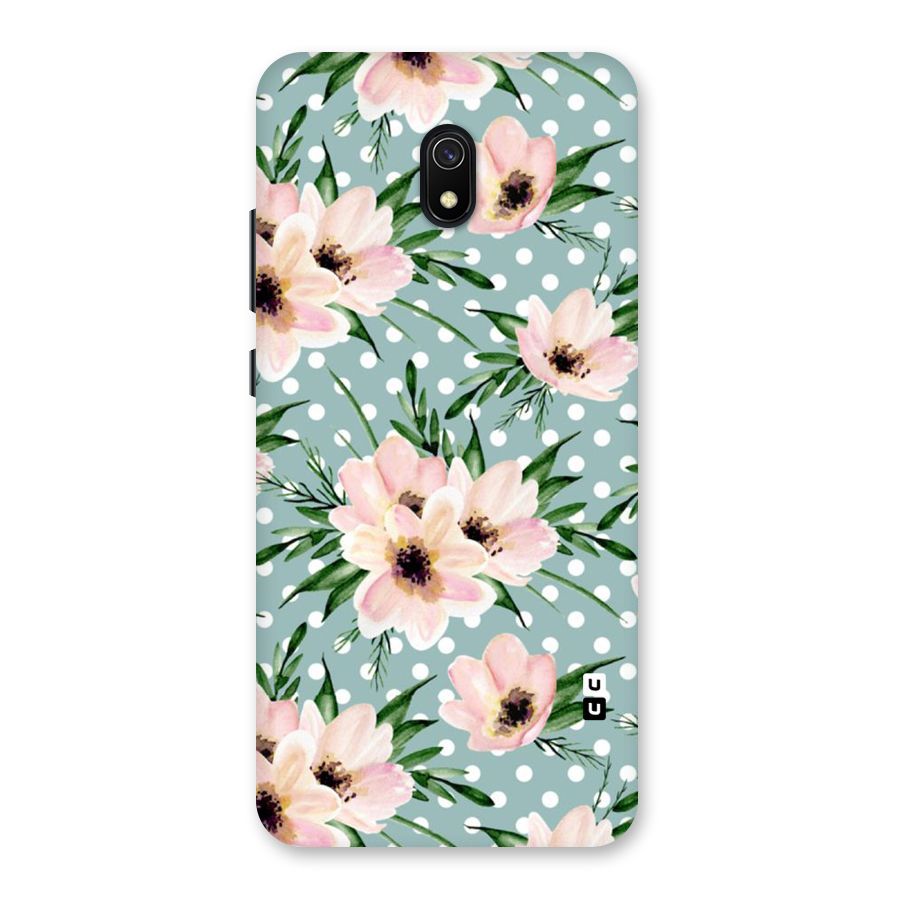 Polka Art Floral Back Case for Redmi 8A