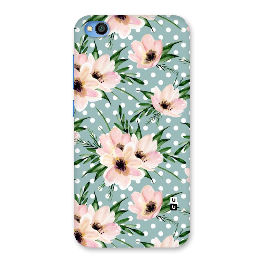 Polka Art Floral Back Case for Redmi Go