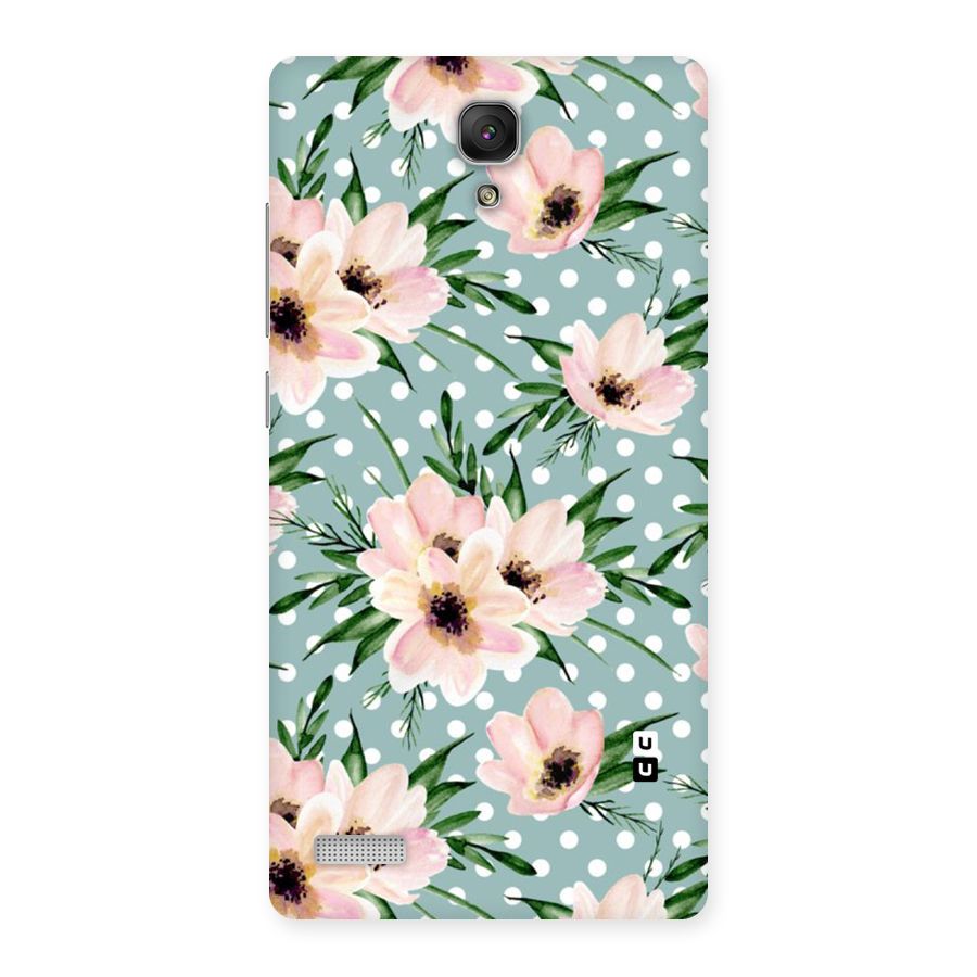 Polka Art Floral Back Case for Redmi Note
