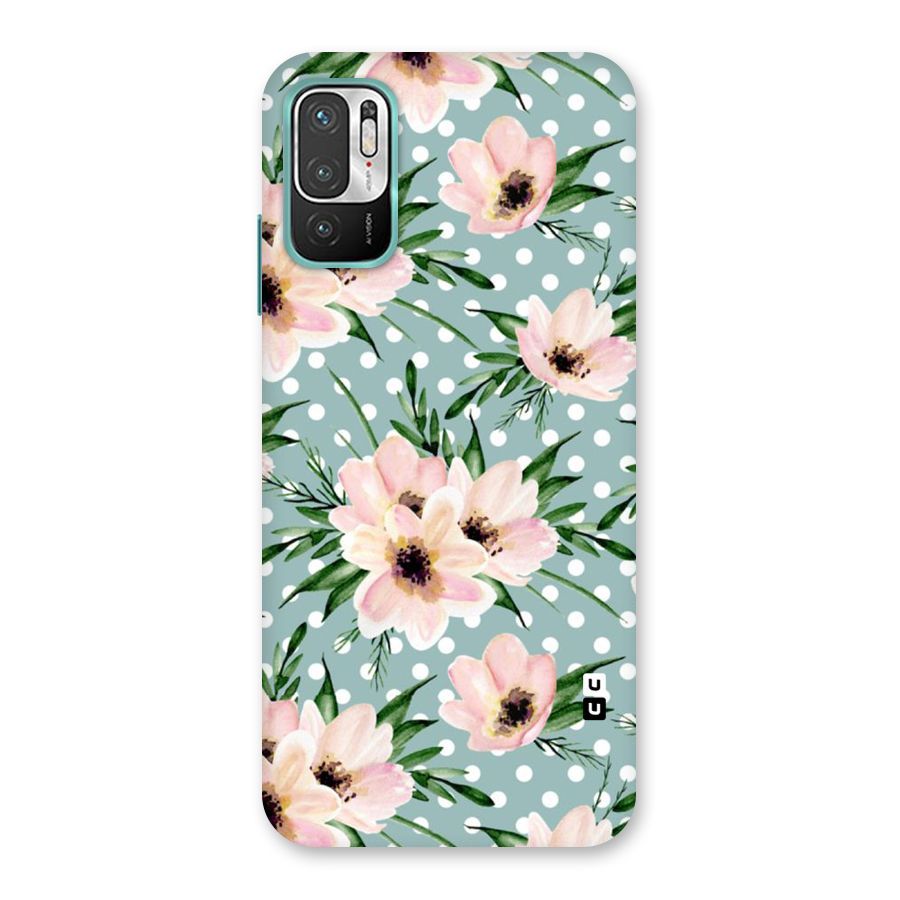 Polka Art Floral Back Case for Redmi Note 10T 5G