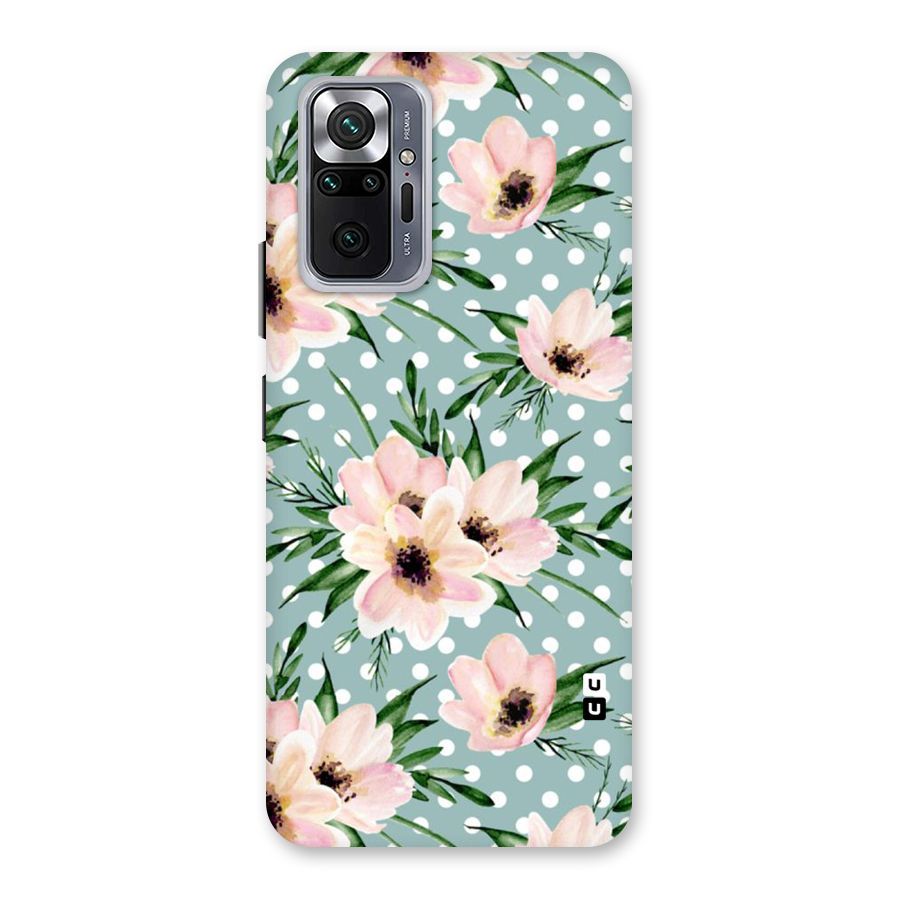 Polka Art Floral Back Case for Redmi Note 10 Pro