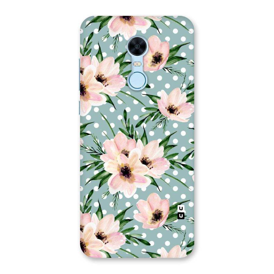 Polka Art Floral Back Case for Redmi Note 5