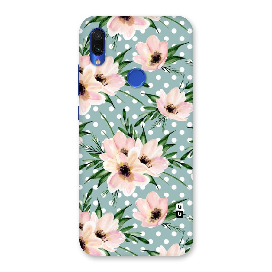 Polka Art Floral Back Case for Redmi Note 7S