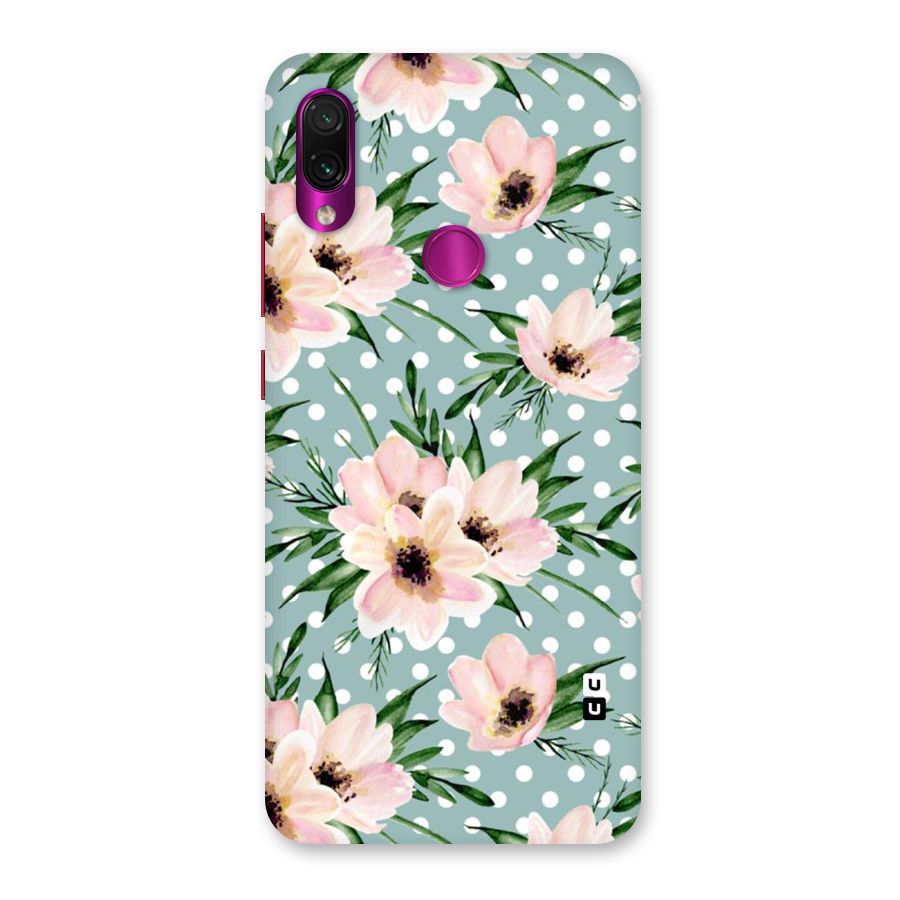 Polka Art Floral Back Case for Redmi Note 7 Pro