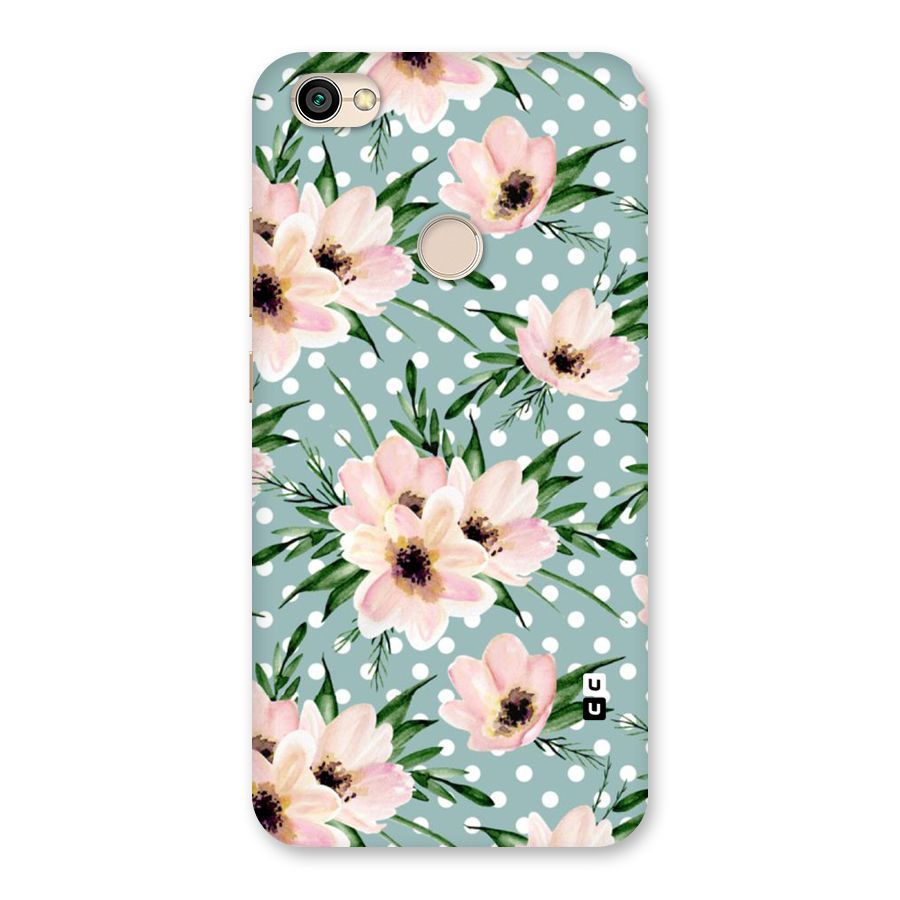 Polka Art Floral Back Case for Redmi Y1 2017