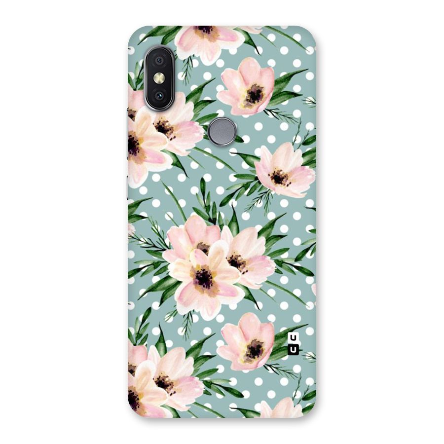 Polka Art Floral Back Case for Redmi Y2
