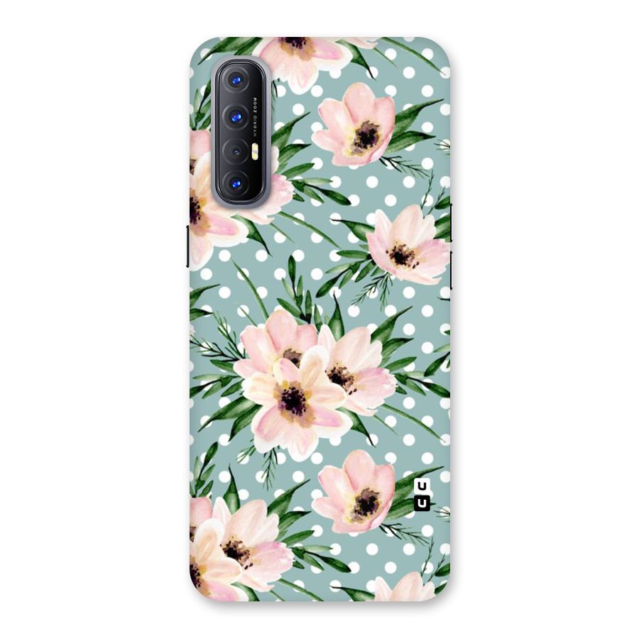 Polka Art Floral Back Case for Reno3 Pro