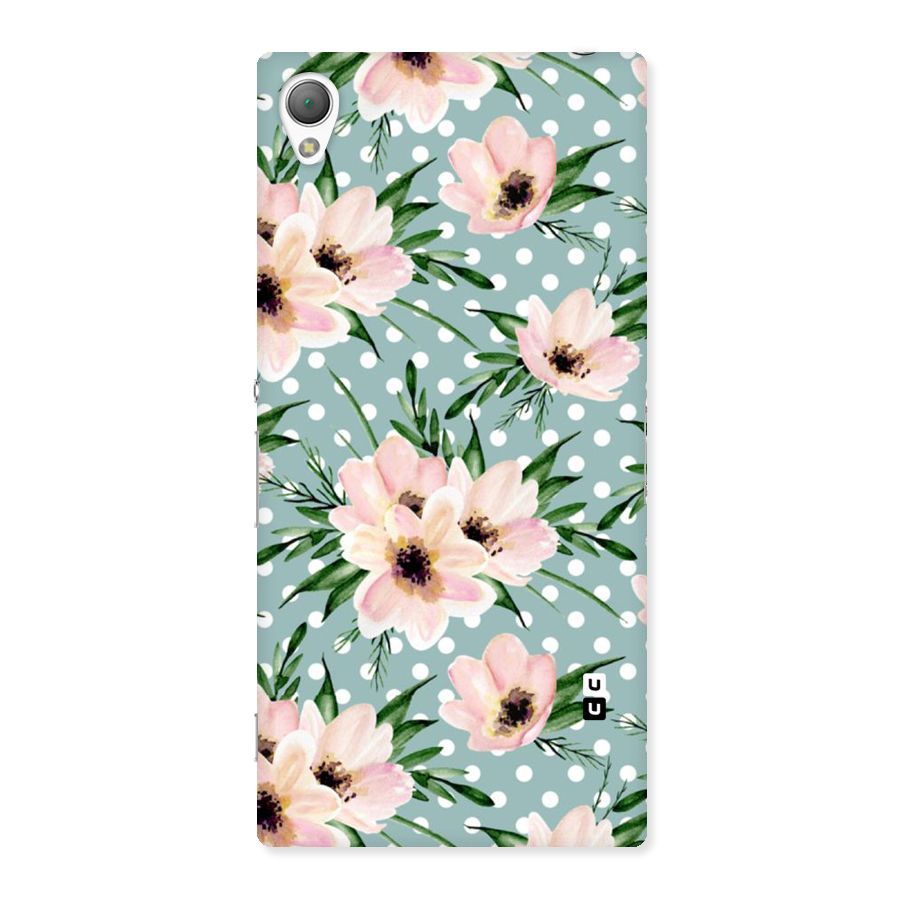 Polka Art Floral Back Case for Sony Xperia Z3