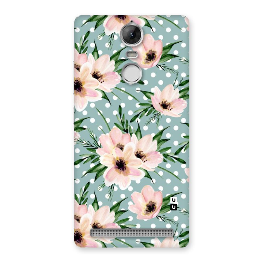 Polka Art Floral Back Case for Vibe K5 Note