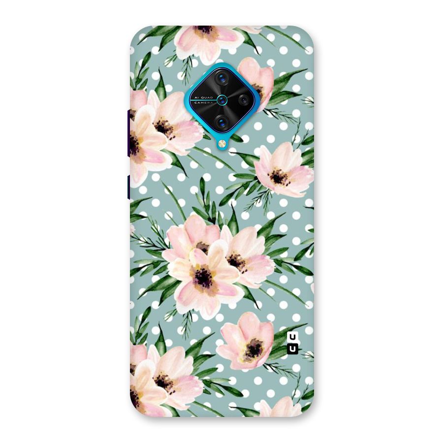 Polka Art Floral Back Case for Vivo S1 Pro