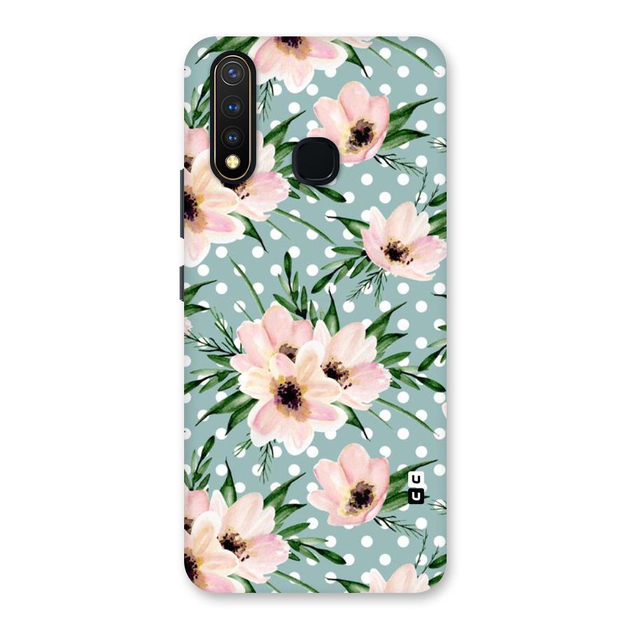 Polka Art Floral Back Case for Vivo U20