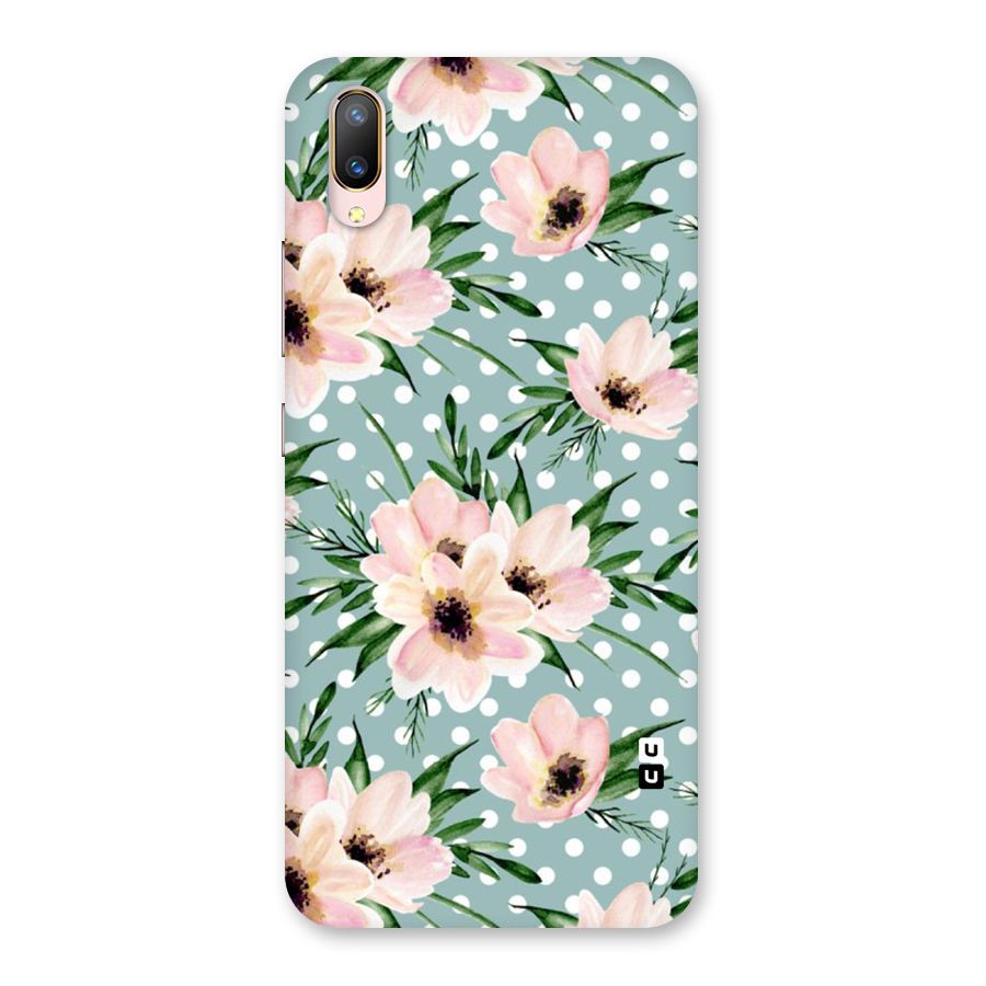 Polka Art Floral Back Case for Vivo V11 Pro